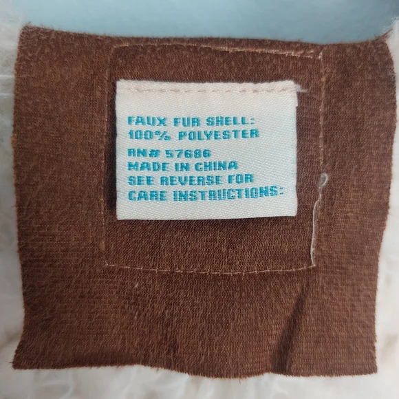 Faux Fur Cardigan Vest M White Brown Faux Suede Boho Chic Cabincore Open Front - Picture 8 of 10